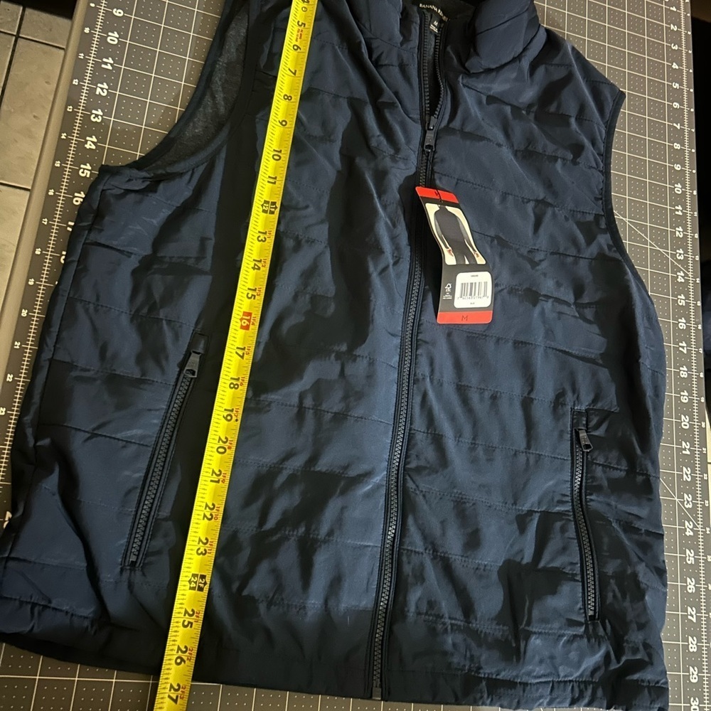 Banana Republic Men's Navy Quilted Vest